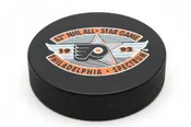 1992 NHL All-Star Logo Puck in Philadelphia (Jagr's First All-Star Game)