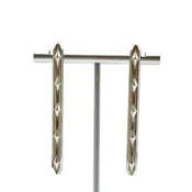 Adrian Standing Elk Pinnecoose, Linear Spike Earrings, Gallery Hozho, sterling silver polished — Gallery Hózhó