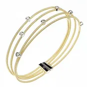 4 Tuboga Bezel Cuff - Gold