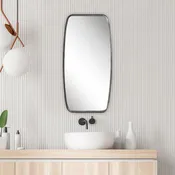 Casa Bella Living Antique Silver Leaf Rounded Corners Mirror