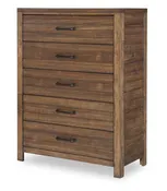 0832 Summer Camp LK Drawer Chest Brown Finish