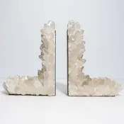 Book Ends in Classic Clear Quartz Large