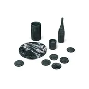 10 Pieces Luxury Natural Marble Dining Room Accessories Set