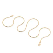 14Ky Gold (1.2mm) Snake Chain Necklace