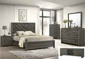 VALOR 7PC FULL / TWIN BEDROOM GROUP GREY B9335