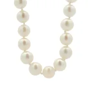 14K WHITE GOLD AKOYA CULTURED PEARL NECKLACE