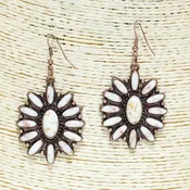 076189, WESTERN SQUASH BLOSSOM EARRING