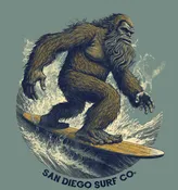 Beasty Big Foot Surf T-shirt