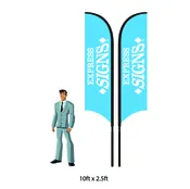 10ft Double Sided Feather Flag