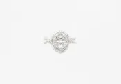 14k white gold diamond engagement ring