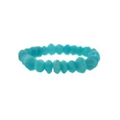 10mm Dyed Blue Amazonite Jasper Tumbled Bracelets