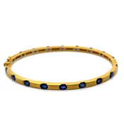 14K Gold Bracelet with Sapphire