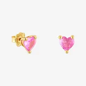 18K gold vermeil Earrings with lab-grown sapphire Garden of Love LGG