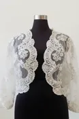 Celeste White Lace Wedding Gown Topper