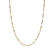 2MM 3 Prong Tennis Necklace 16"