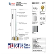 15ft Residential Aluminum Flagpole