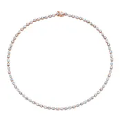 14.96 Carat Round and Marquise-Cut Diamond Necklace