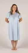 Shadowline® Beloved Flutter Sleeve Lace Babydoll Short Nightgown