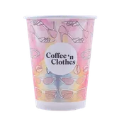 12oz Custom Printed White Paper Hot Cups