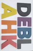Colored MDF Letters