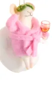 5.5" Spa Day Mice Ornaments