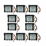 10pc Exell  4.8V Custom NiCd 1000mAh Battery Pack w/ 5" AWG Bare Wire Leads
