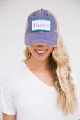MAMA PATCH HAT - DISTRESSED