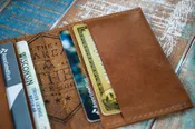 4-Slot Front Pocket Card Sleeve Wallet - The Dip (Rio Latigo Leather)