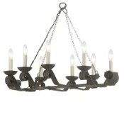 8 Light Iron Chandelier