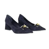 ANOUK NAVY SUEDE PUMP