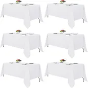 White Linen, Tablecloths for Rectangle Tables