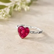 Beloved Heart Keepsake Silver Ring