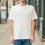 2M15 Classic Mid-Century Tee in White