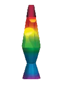 14.5’’ Lava Lamp Rainbow