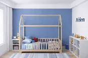 Aiden Convertible Toddler House Bed with Rails