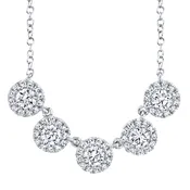 0.53ct 14k White Gold Diamond Lady's Necklace