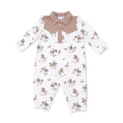 Angel Dear Cream | Horse Wrangler Long Sleeve Cowboy Romper