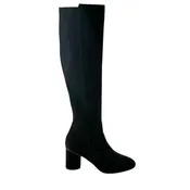 Stuart Weitzman Eloise 75 Black Suede Tall Boots