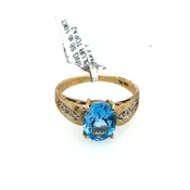 10KT BLUR TOPAZ RING SB