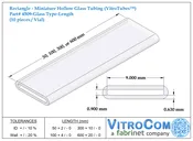 4509 – Rectangle Glass Tubing (VitroTubes™)