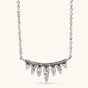 14K Bar Diamond Necklace