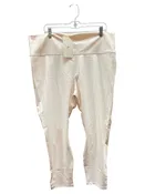 Athletic Capris By Fabletics In Cream, Size:3X