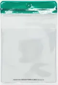 #JR-ZIP-GRN    (Zip Lock Bag GREEN Top Tinted)
