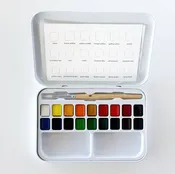 Watercolor Paint Set | 18 Colors + Brush