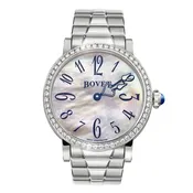 R12C2 36MM Steel Case Diamond Bezel White MOP Dial