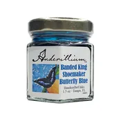 Anderillium Fountain Pen Ink, Banded King Shoemaker Butterfly Blue