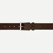 1 1/2" Lightning Bolt Keeper Belt - Deep brown
