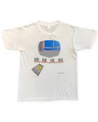1985 Rush Power Windows Tour T-Shirt – White – Large – USA