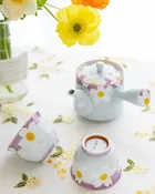 Arita ware Purple Flower Teapot Set(Gift Box)