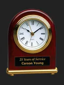 Arch Rosewood Clock 5″